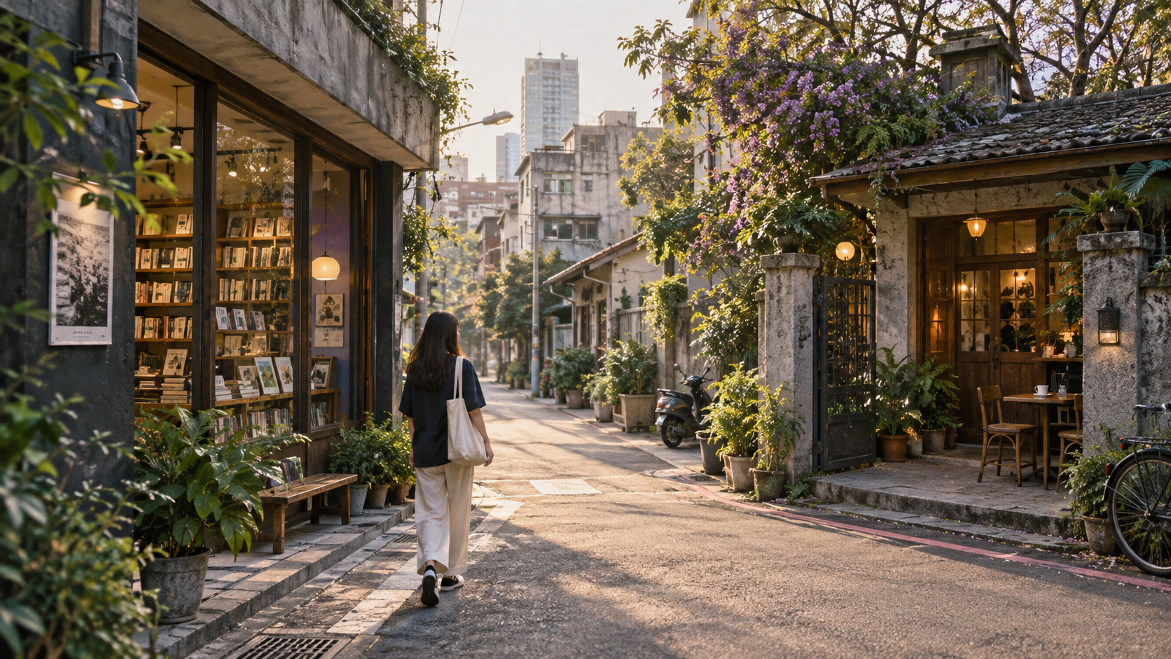 城市文藝散策中的獨立書店與老屋咖啡街景